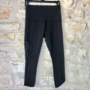 lululemon athletica High Rise Angle Capri with Mesh Paneling - size 4